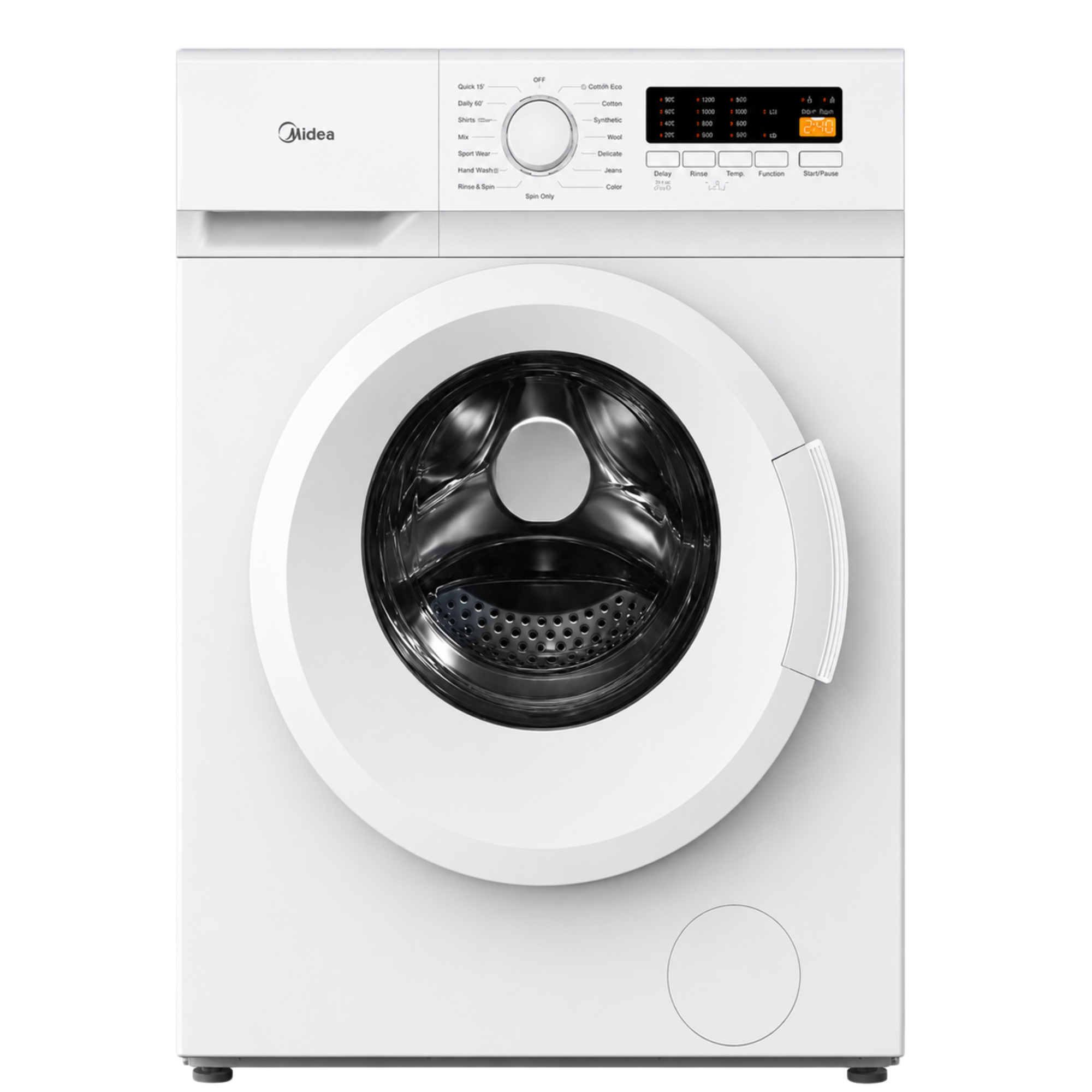 Midea Washing Machine 7kg 1200rpm White MF110W70BW-CYA