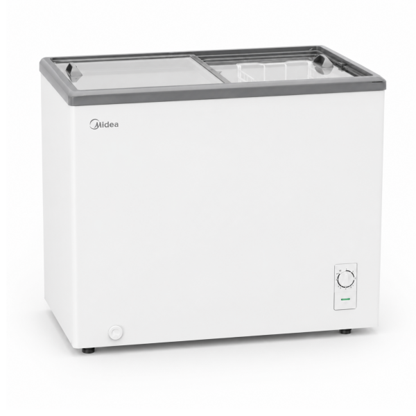 Midea chest display freezer MDRZ422FZF21EU white commercial freezer