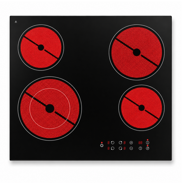 60cm ceramic hob 4 zones Princess PS 55500