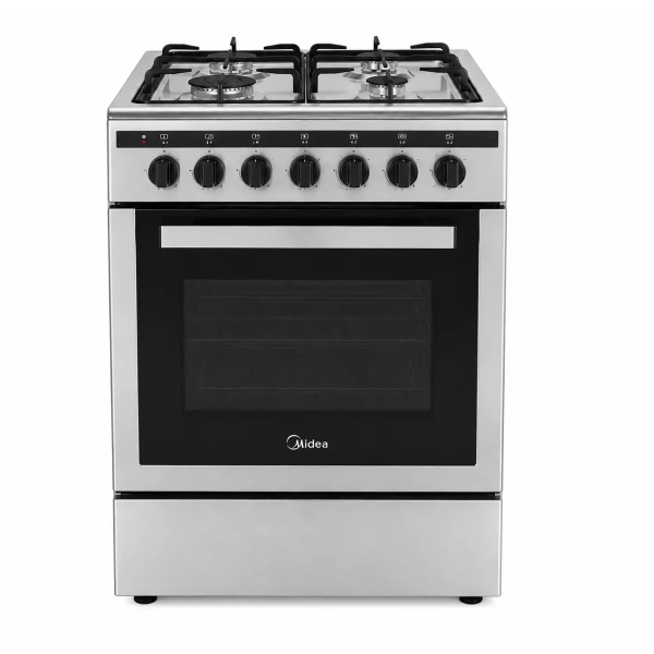 Full Gas Cooker with 65L Electric Oven Inox Midea 24DMS4G113