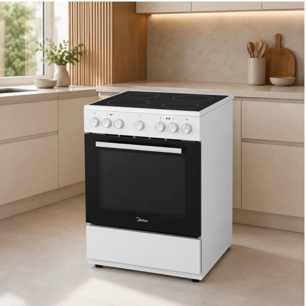 Midea MFO24D-ME4R10F electric fan oven open door 70L