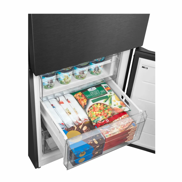 Midea Space Master 442L Fridge Freezer – Dark Inox MDRB600MIC45P space