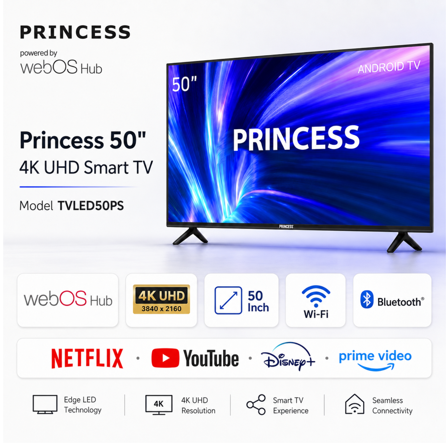 Princess 50_ Full HD Smart TV with webOS Hub – TVLED50PS