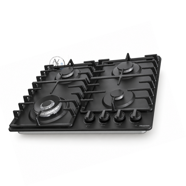 Hisense GM663BHF 60cm 4 burner black gas hob Cyprus
