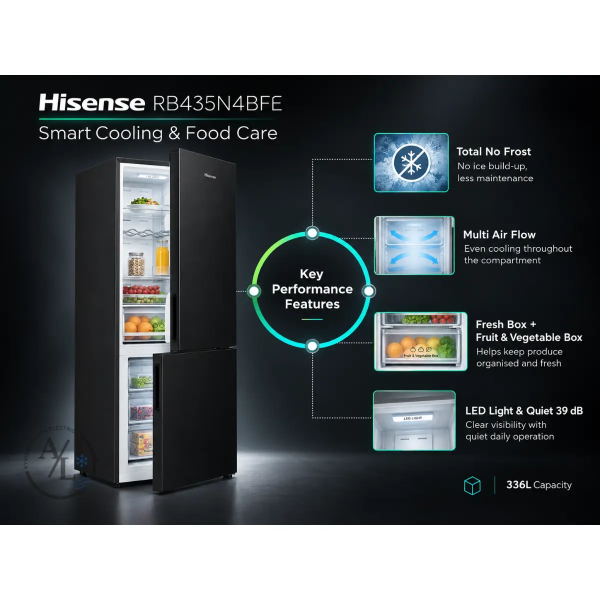 Hisense RB435N4BFE Smart Colling & Food care