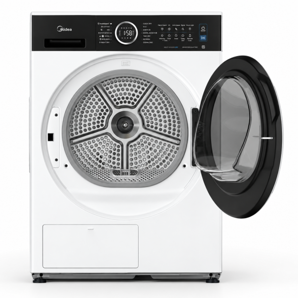 Midea MD205H100BW_W-CY 10kg heat pump dryer open door