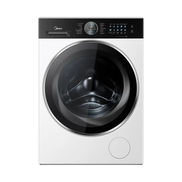 Midea MF210W100BA30_W-CY washing machine in modern laundry room